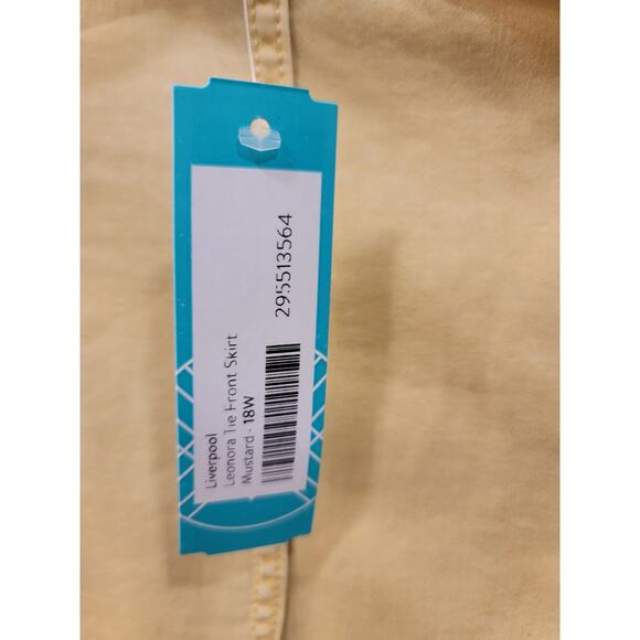 Liverpool Belted Skirt in Mustard Gold - Picture 7 of 10